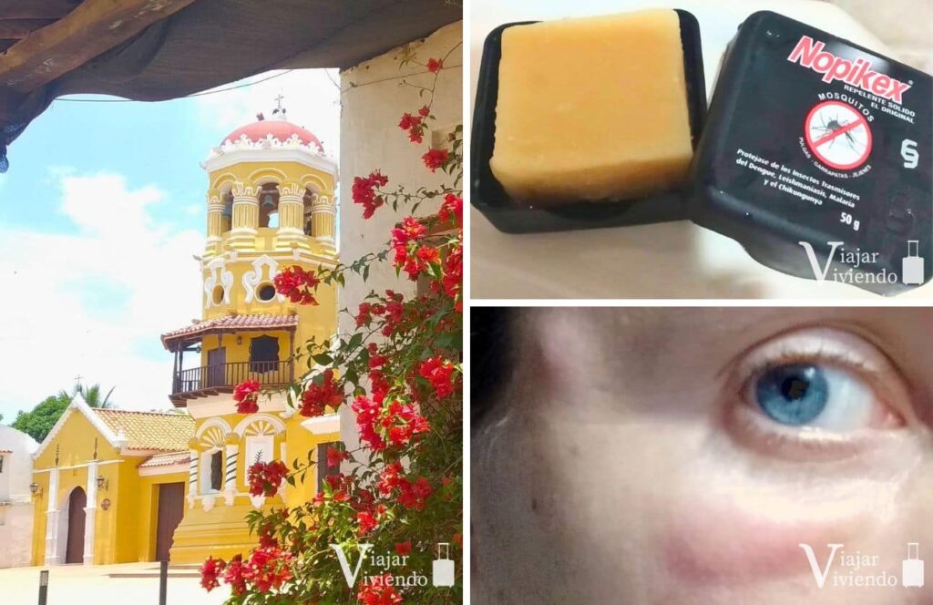 utilizando el seguro de viaje a colombia en mompox por ojo hinchado por picadura